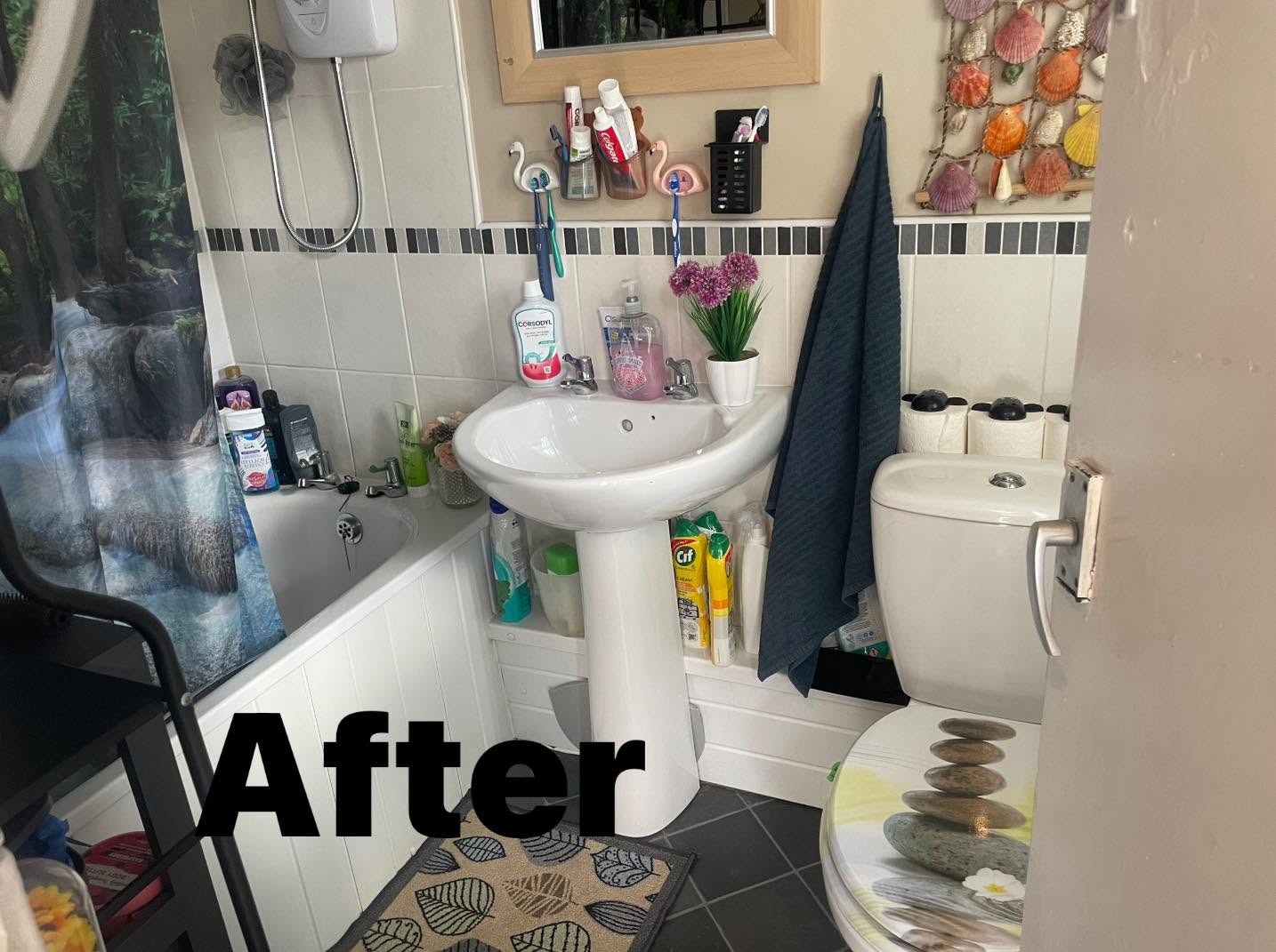 Clean and organised bathroom